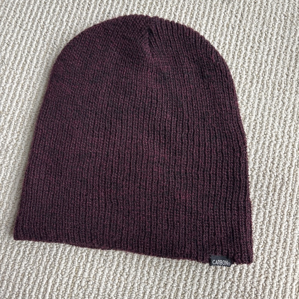 Carbon Elements Beanie Toque Adult OS Red Knit Acrylic